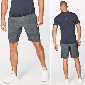 Lululemon T.H.E. Short Linerless 9" in Heathered Texture Printed Mercury Deep Co